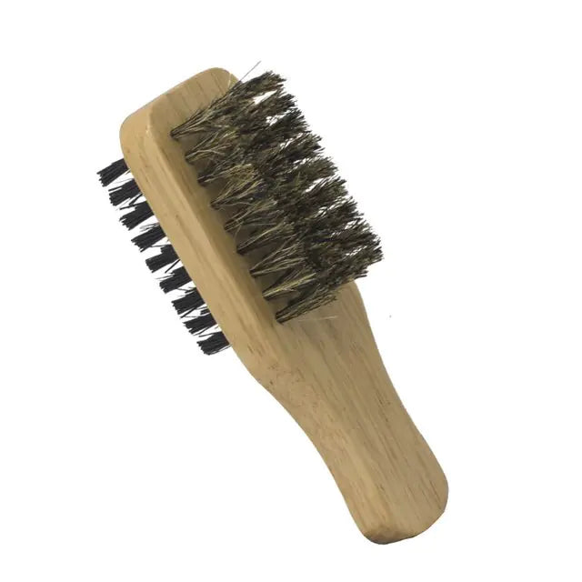 Men Boar Bristle Wooden Hair Brush